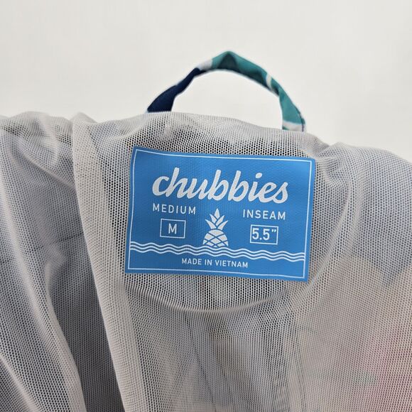 Chubbies Swim Trunks Mens Medium Shorts Lined Floral Beach Summer Pool M - Picture 13 of 14